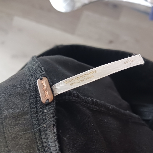 Free people Midnight Vegan Suede Skinny Pants Size Small NWOT - Picture 6 of 6